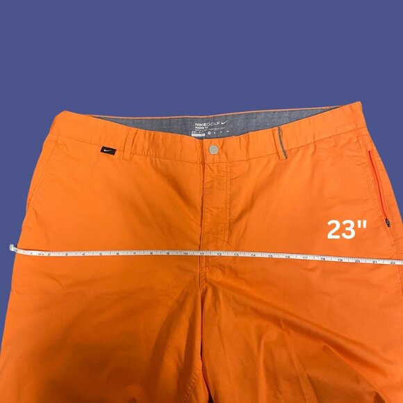 ⛳ Nike Golf Dri-FIT Modern Fit Bright Orange Performance Shorts (Size 38) - Picture 6 of 9